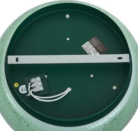 Lampă de tavan Art Deco verde cu sticlă, inclusiv LED reglabil în 3 trepte - Thimble
