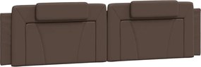 vidaXL Pernă pentru tăblie pat, Viana, maro, 200 cm, piele artificială