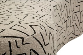 Canapea bej cu tapițerie din țesătură bouclé 176 cm Nairobi – Mauro Ferretti