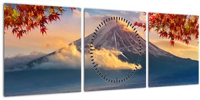 Tablou - Japonia, Muntele Fudji (cu ceas) (90x30 cm)