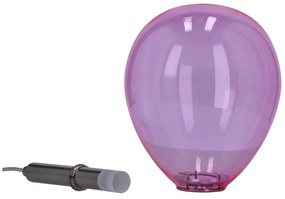 Lustră mov LED cu abajur din sticlă Lukka – Candellux Lighting