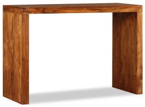 vidaXL Masă consolă, lemn masiv cu finisaj tip miere, 110x40x76 cm