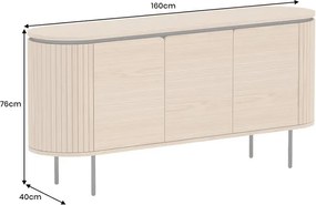 Comoda cu furnir de stejar ATELIER 160cm