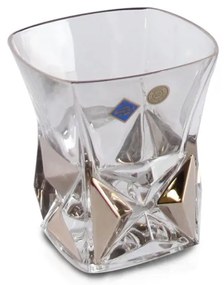 Set pahare de whisky Bohemia 1845 Pyramida Platinum 280ml, 6 buc. 1005762