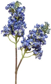 Creanga cu flori liliac albastre artificiale, CHARM, 60cm