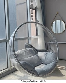 Scaun suspendat, transparent/ auriu/ roz, BUBBLE NEW TIP 1