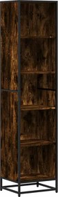 vidaXL Bibliotecă, stejar fumuriu, 40x35x170,5 cm, lemn prelucrat