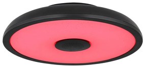 Plafoniera LED RGB cu telecomanda si difuzor RAFFY negru
