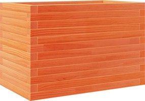 vidaXL Jardinieră grădină, maro ceruit, 70x40x45,5 cm, lemn masiv pin