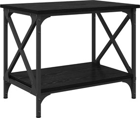 vidaXL Masă laterală Stejar Negru 55 x 38 x 45 cm Lemn compozit