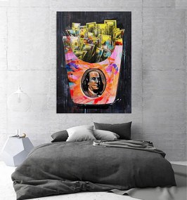 Tablou canvas Franklin Money 60x40 cm