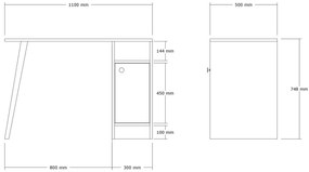 Masă PC Dovapi 2 (stejar) . 1094896