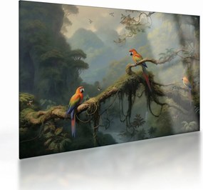 Tablou pe sticlă - Pădure tropicală (70x50 cm)