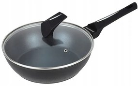 Tigaie adâncă Klausberg KB 7692, 28 cm, acoperire marmorată, compatibilă cu plitele cu inducție, negru