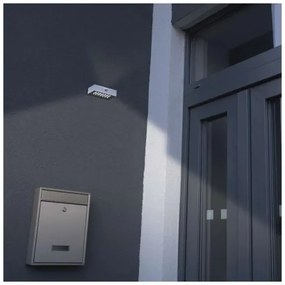 Proiector LED solar cu senzor de mișcare LED/3,7V 1200mAh 4000K IP65 alb