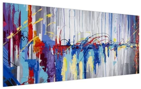 Tablou abstract - pictura (120x50 cm), în 40 de alte dimensiuni noi