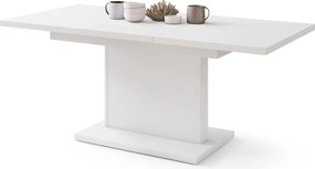 Mazzoni ASTON MINI Alb Mat - MĂSUȚĂ DE CAFEA MODERNĂ EXTENSIBILĂ REGLABILĂ PE ÎNĂLȚIME MASĂ TRANSFORMABILĂ
