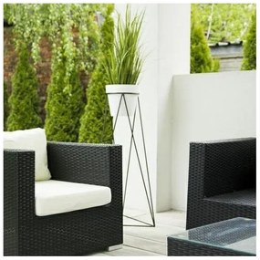 Suport de ghiveci TRIANGL 90x50 cm negru