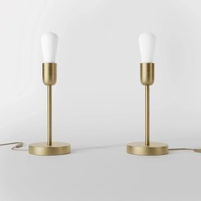 Veioza minimalista din alama Sputnik