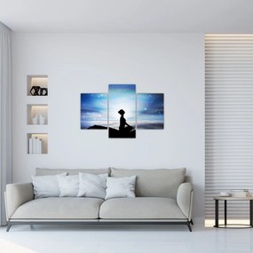 Tablou - Femaia meditând (90x60 cm)