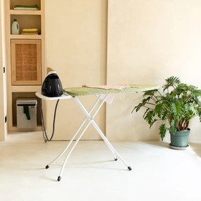 Masа de cаlcat Brabantia B 1005618, 124x38 cm, 7 pozitii de reglare, Suport statie de calcat, Verde