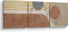 Tablou - Colaj modern (cu ceas) (90x30 cm)