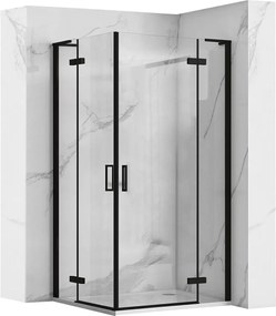 Cabina dus REA Hugo Double 90x90 cm negru