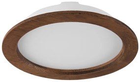 Corp de iluminat încastrat WOODY SPOT LED/23,5W/230V 4000K cireș ø 23,5 cm