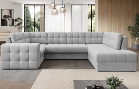 Coltar extensibil cu spatiu oentru depozitare, 299x198x82 cm, Blewett R, Eltap (Culoare: Gri deschis / Sola 4)