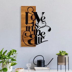 Accesoriu decorativ de perete din lemn Love is in the air