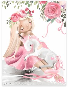 INSPIO Picturi în camera pentru copii - Balerină cu unicorn