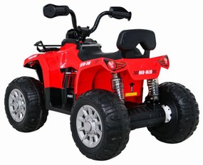 ATV Electric cu acumulator pentru copii NOVOKIDS™ Madness Quad PRO , Cu melodii si lumini, Lungime 100 cm, 3-8 ani , Max 30 kg , Roti EVA, 12V, Rosu