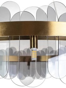 Lustra suspendata design modern Glamor 100 fumuriu