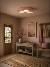 BRILAGI - LED dimabil VELVET TWIST LED/36W/230V CCT Ø 65 cm WT roz./bej. + telecomandă