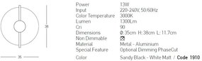 Aplica LED design decorativ modern Grier