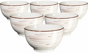 Mäser Set of 6 bowls Bel Tempo 14 cm, beige
