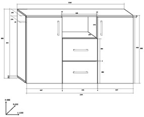 Comodă Sybil STE-01 6. 746174