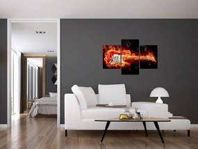 Tablou - Gtara în flăcări (90x60 cm)