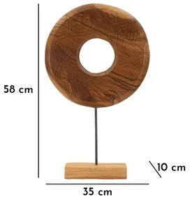 Mauro Ferretti Sculptura De Aur Tec cm 35X10X58 | Aosom Romania