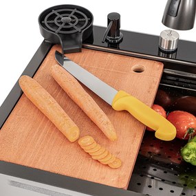 Chiuvetă multifuncțională Calandria din oțel inoxidabil