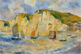 Tablou - Auguste Renoir, Sea and Cliffs, reproducere (90x60 cm)