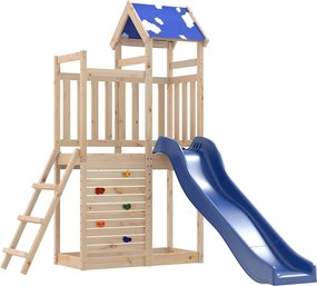 vidaXL Set de joacă pentru exterior, lemn masiv de pin