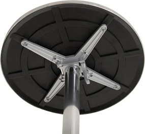 Set de grădină cu masă bistro și 2 scaune stivuibile, gri