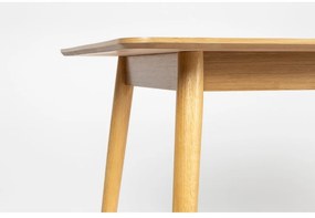 Masă de dining cu aspect de lemn de stejar 80x160 cm Fabio – White Label