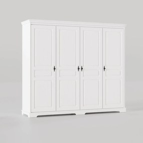 Dulap lemn masiv Amelia 4 Uși, 230.2 × 58 × 198 cm