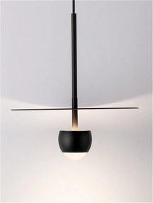 Pendul LED stil minimalist EDEM negru