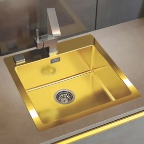 Chiuvetă de bucătărie ALVEUS 1107052 PURE 52,5x51,5 cm bronz