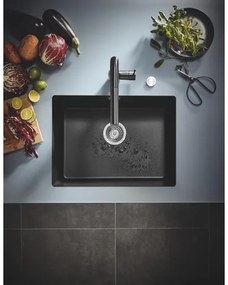 GROHE 31655AP0 - Chiuvetă K700U 610 × 460 mm, piatră neagră/negru