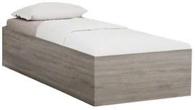 Pat BELLA 90 x 200 cm, stejar trufa Saltele: Fara saltea, Somiera pat: Cu lamele drepte
