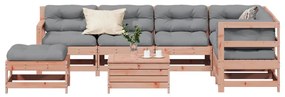 3250602 vidaXL Set mobilier de grădină cu perne, 8 piese, lemn masiv douglas